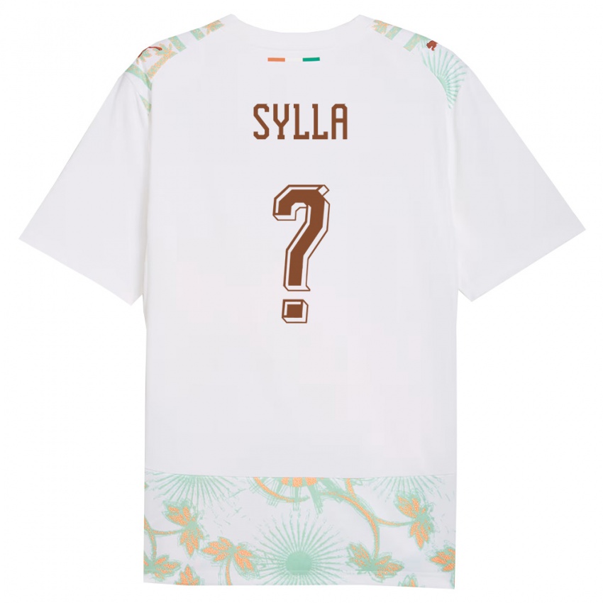 נשים חוף השנהב אבקאר סילה #0 לבן כתום ירוק הרחק ג'רזי 26-28 חולצה קצרה