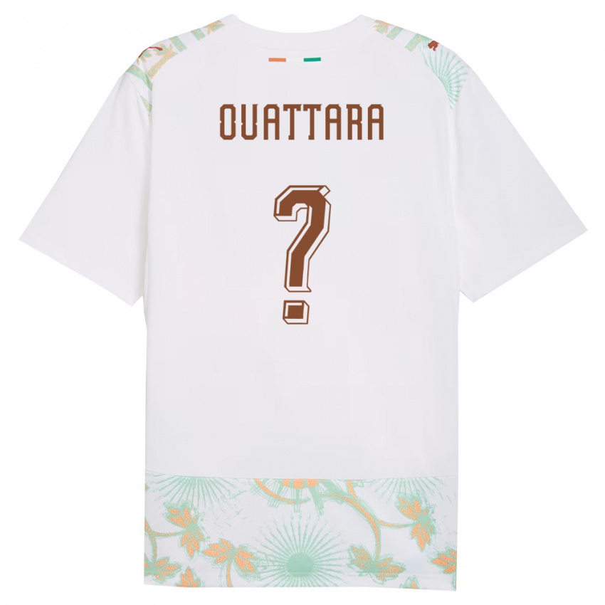 נשים חוף השנהב עבדול אואטרה #0 לבן כתום ירוק הרחק ג'רזי 26-28 חולצה קצרה