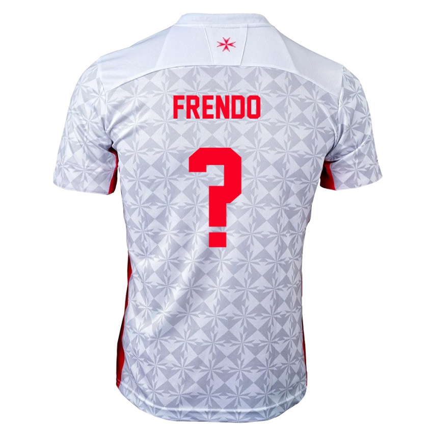 נשים מלטה Liam Frendo #0 אפור לבן אדום הרחק ג'רזי 26-28 חולצה קצרה