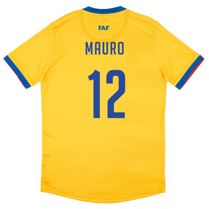 נשים אנדורה Mauro #12 צהוב כחול אדום הרחק ג'רזי 26-28 חולצה קצרה