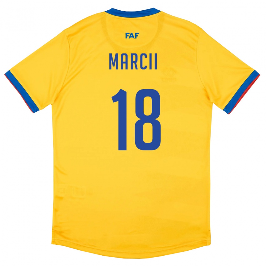 נשים אנדורה Marcii #18 צהוב כחול אדום הרחק ג'רזי 26-28 חולצה קצרה