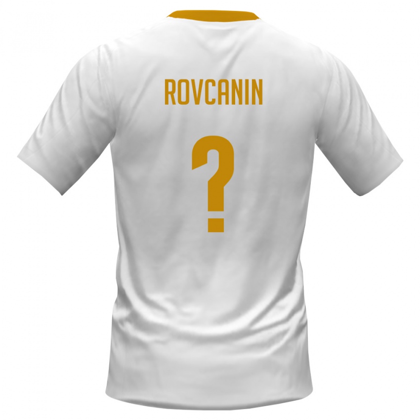 נשים מונטנגרו מטיה רובקנין #0 לבן אדום צהוב הרחק ג'רזי 26-28 חולצה קצרה