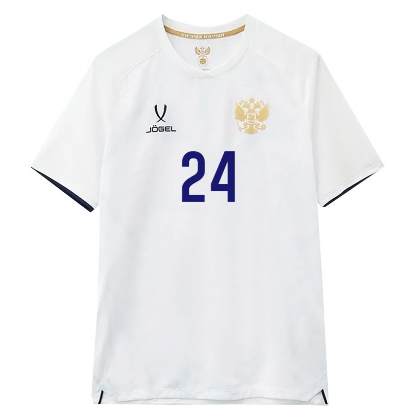 נשים רוסיה איליה אישקוב #24 לבן חום שחור הרחק ג'רזי 26-28 חולצה קצרה