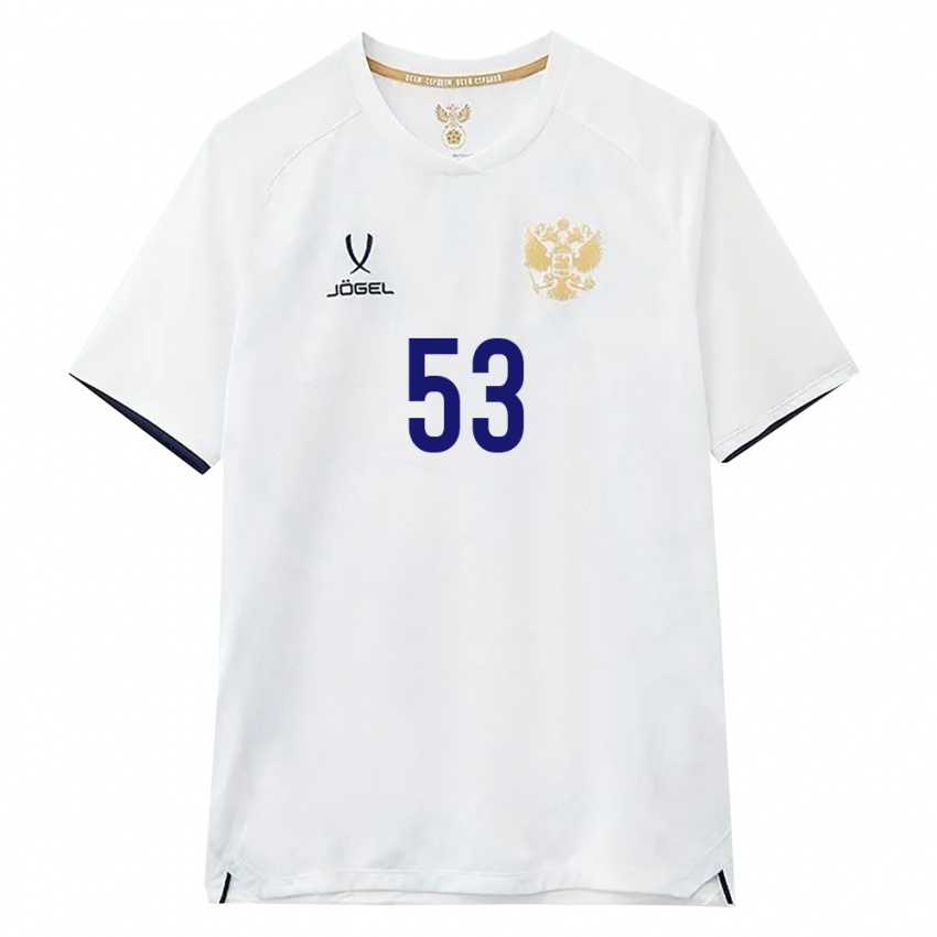 נשים רוסיה אלכסנדר צ'רניקוב #53 לבן חום שחור הרחק ג'רזי 26-28 חולצה קצרה