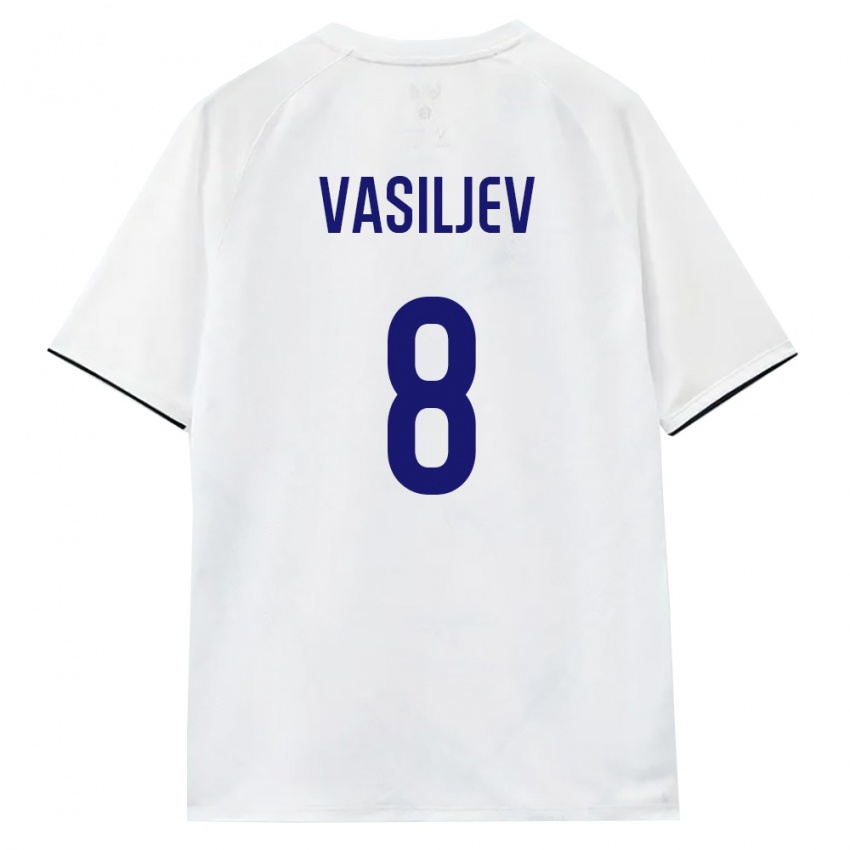 נשים רוסיה דמיטרי ואסילייב #8 לבן חום שחור הרחק ג'רזי 26-28 חולצה קצרה