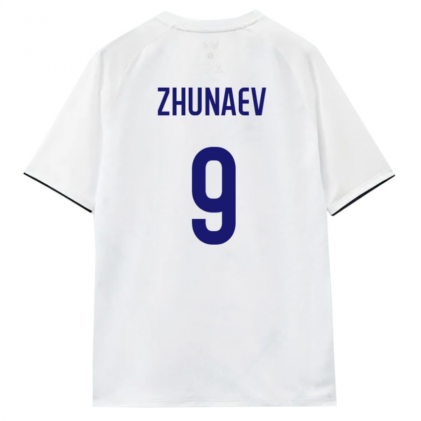 נשים רוסיה Ivan Zhunaev #9 לבן חום שחור הרחק ג'רזי 26-28 חולצה קצרה