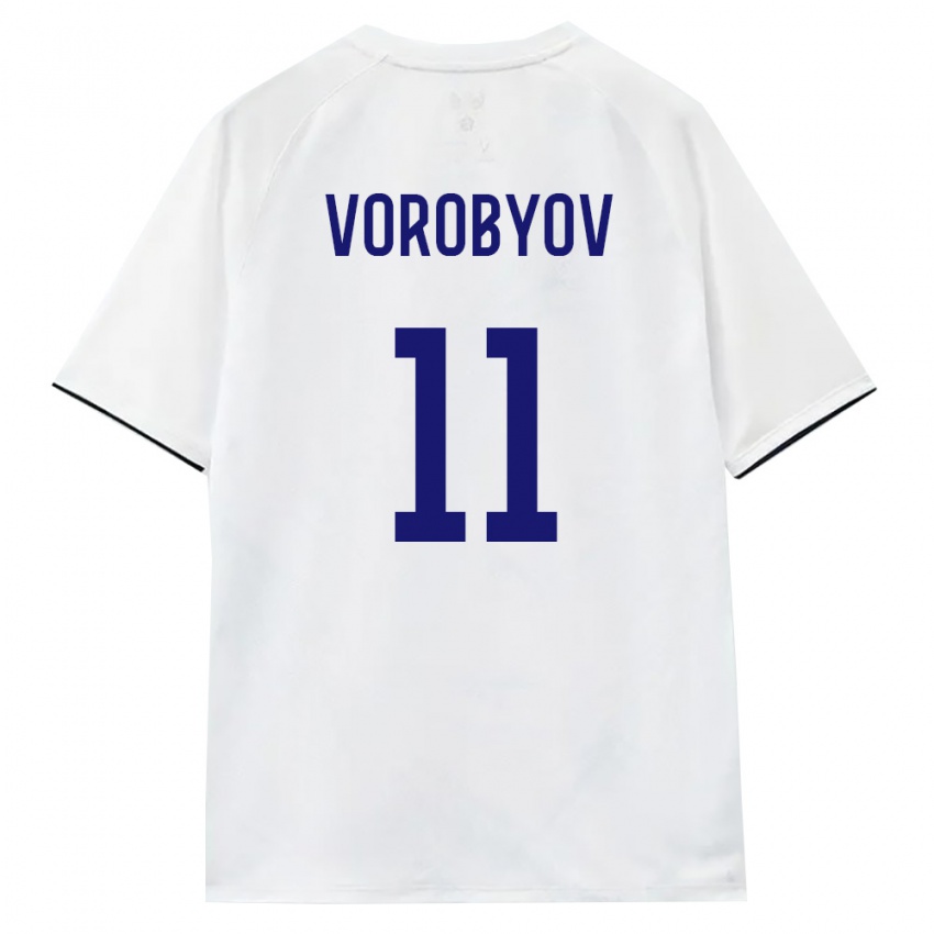 נשים רוסיה דמיטרי וורוביוב #11 לבן חום שחור הרחק ג'רזי 26-28 חולצה קצרה