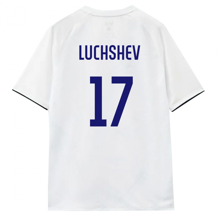 נשים רוסיה Aleksandr Luchshev #17 לבן חום שחור הרחק ג'רזי 26-28 חולצה קצרה