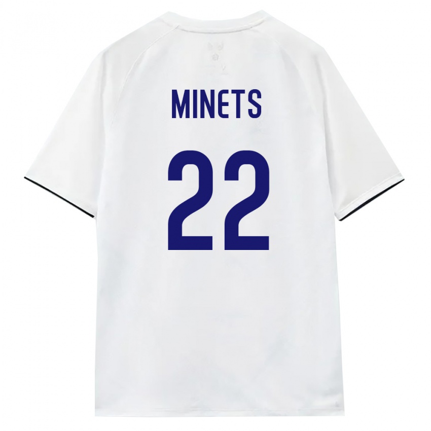 נשים רוסיה Matvey Minets #22 לבן חום שחור הרחק ג'רזי 26-28 חולצה קצרה