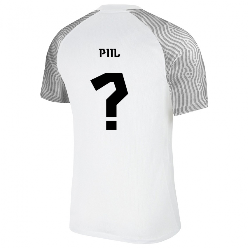 נשים אסטוניה Rico Piil #0 לבן אפור הרחק ג'רזי 26-28 חולצה קצרה