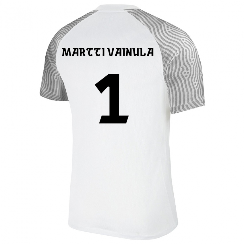 נשים אסטוניה Jan Martti Vainula #1 לבן אפור הרחק ג'רזי 26-28 חולצה קצרה