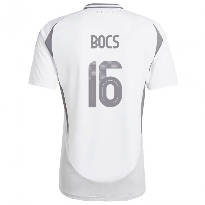 נשים לטביה Roberts Bocs #16 לבן אפור כהה הרחק ג'רזי 26-28 חולצה קצרה