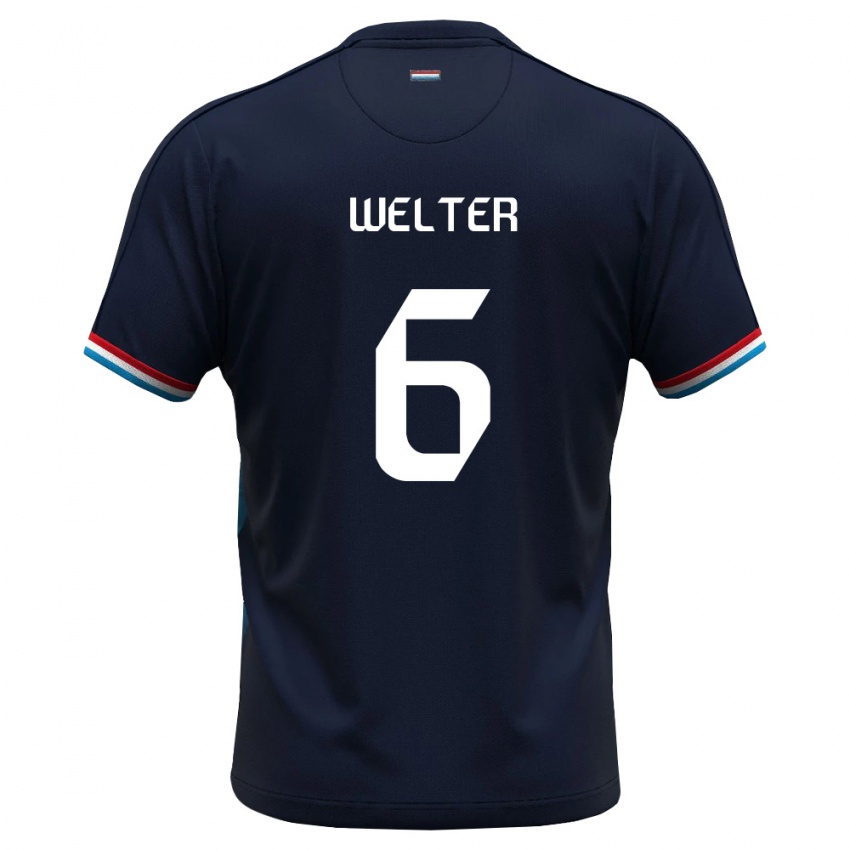 נשים לוקסמבורג Scott Welter #6 כחול מלכותי אדום הרחק ג'רזי 26-28 חולצה קצרה