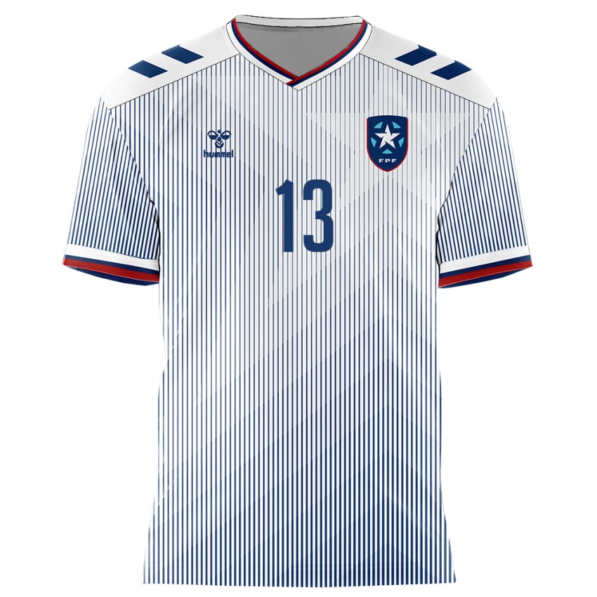 נשים פוארטו ריקו ג'רלד דיאס #13 כחול מלכותי לבן הרחק ג'רזי 26-28 חולצה קצרה