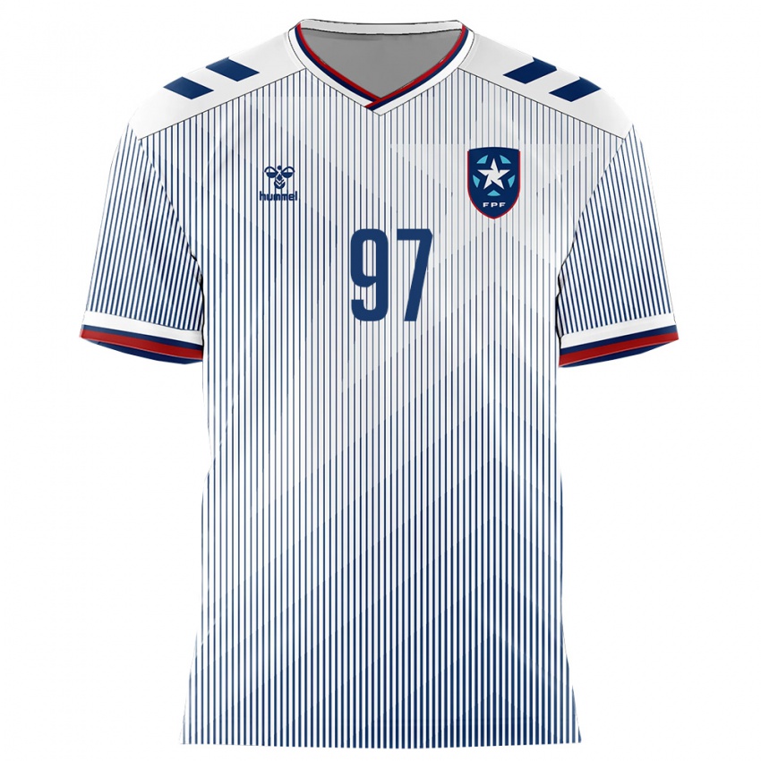 נשים פוארטו ריקו David Marrero #97 כחול מלכותי לבן הרחק ג'רזי 26-28 חולצה קצרה