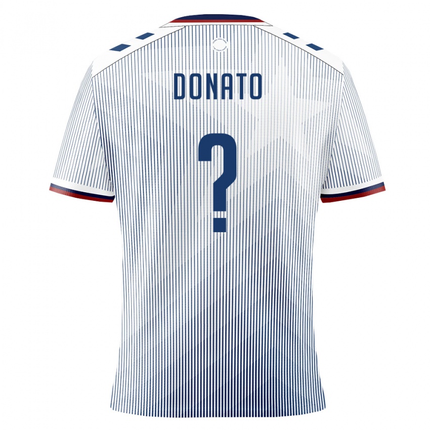 נשים פוארטו ריקו Benjamin Donato #0 כחול מלכותי לבן הרחק ג'רזי 26-28 חולצה קצרה