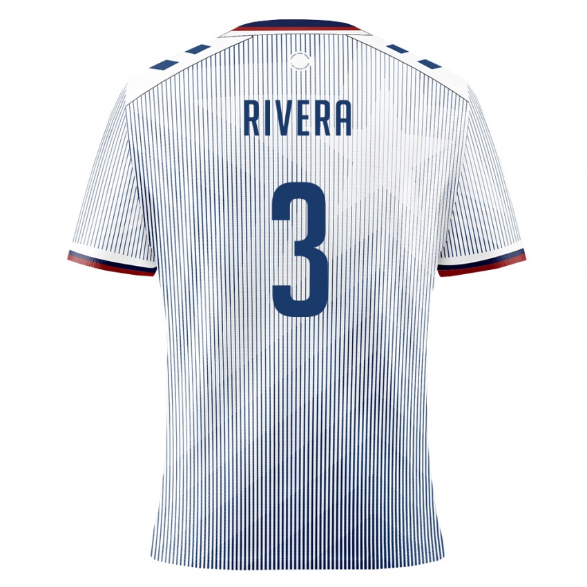 נשים פוארטו ריקו Nicholas Rivera #3 כחול מלכותי לבן הרחק ג'רזי 26-28 חולצה קצרה