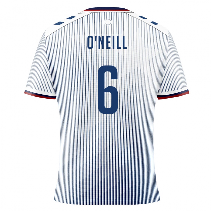 נשים פוארטו ריקו חואן אוניל #6 כחול מלכותי לבן הרחק ג'רזי 26-28 חולצה קצרה