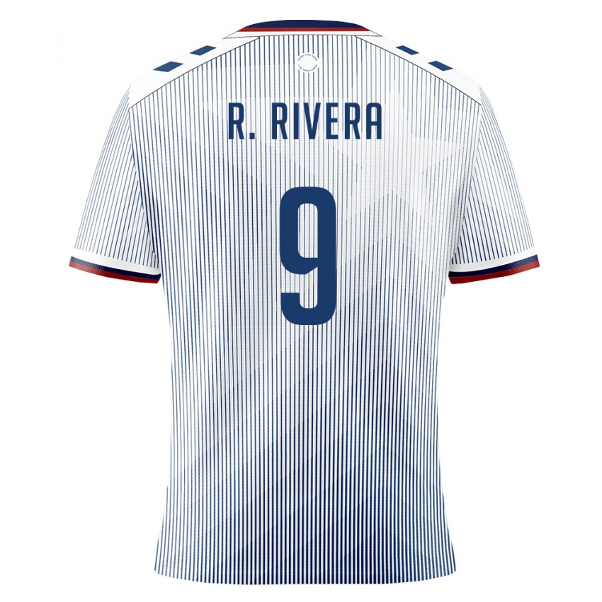 נשים פוארטו ריקו ריקרדו ריברה #9 כחול מלכותי לבן הרחק ג'רזי 26-28 חולצה קצרה