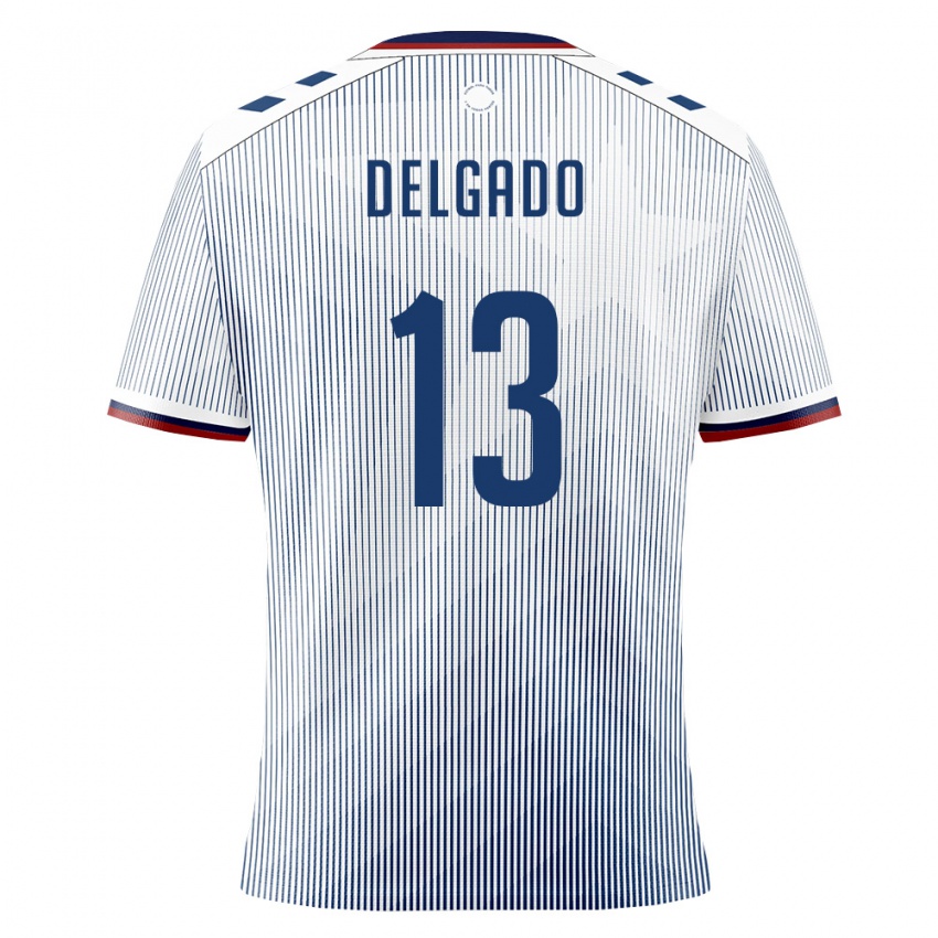 נשים פוארטו ריקו Antonio Delgado #13 כחול מלכותי לבן הרחק ג'רזי 26-28 חולצה קצרה