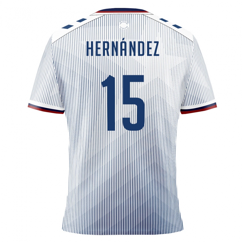 נשים פוארטו ריקו Dereck Hernández #15 כחול מלכותי לבן הרחק ג'רזי 26-28 חולצה קצרה