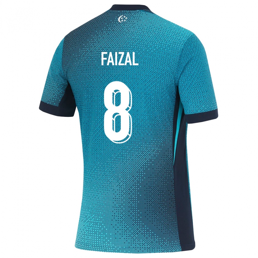 נשים סינגפור Adam Faizal #8 טורקיז כהה שחור הרחק ג'רזי 26-28 חולצה קצרה