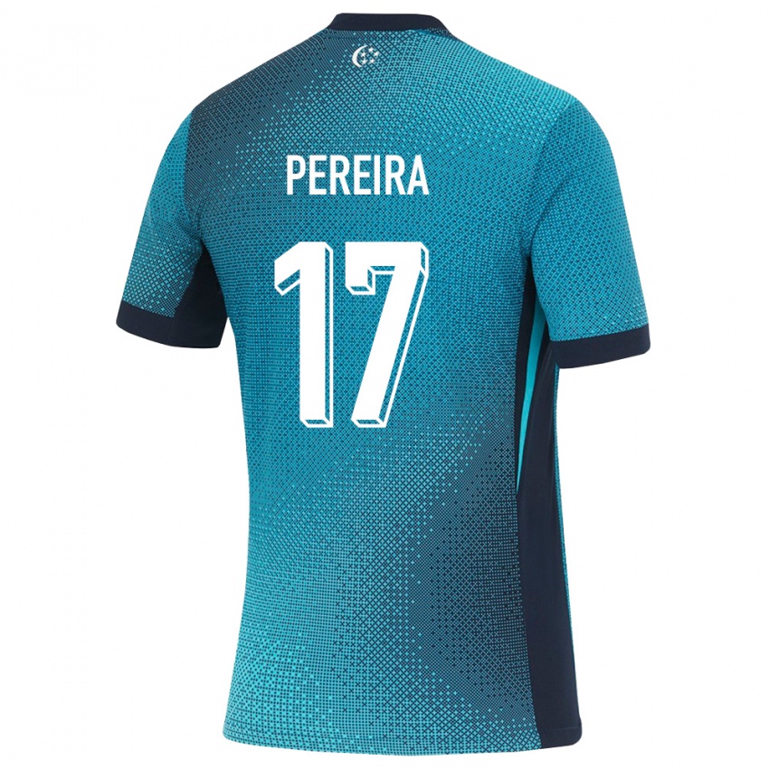 נשים סינגפור Caden Pereira #17 טורקיז כהה שחור הרחק ג'רזי 26-28 חולצה קצרה