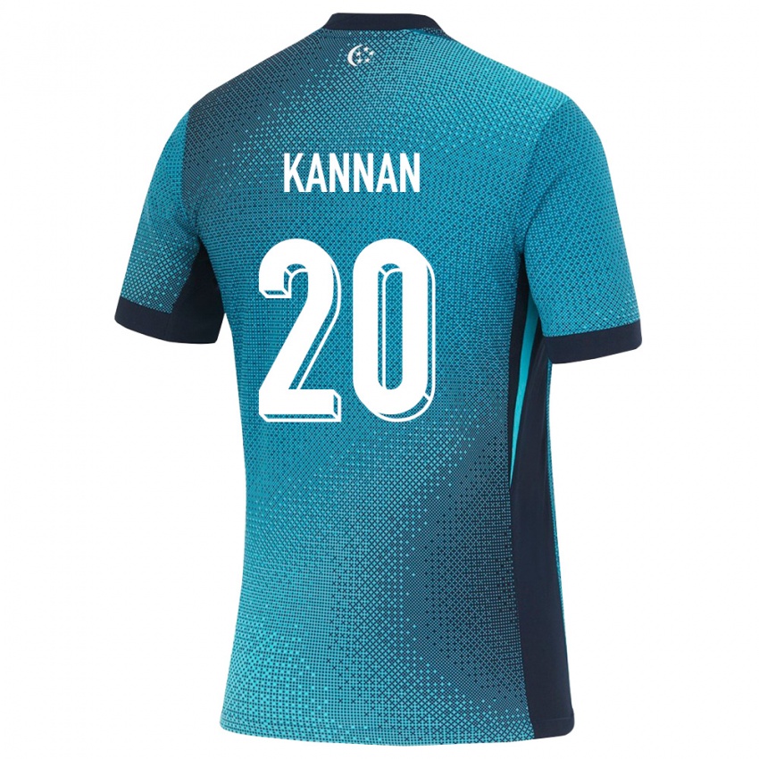 נשים סינגפור Taressh Kannan #20 טורקיז כהה שחור הרחק ג'רזי 26-28 חולצה קצרה