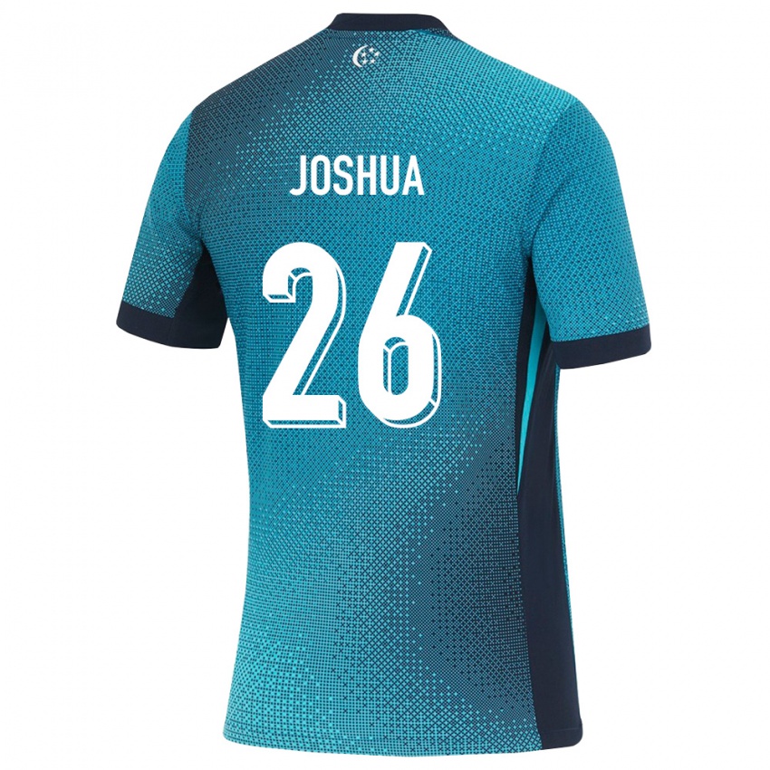 נשים סינגפור Joshua Pereira #26 טורקיז כהה שחור הרחק ג'רזי 26-28 חולצה קצרה
