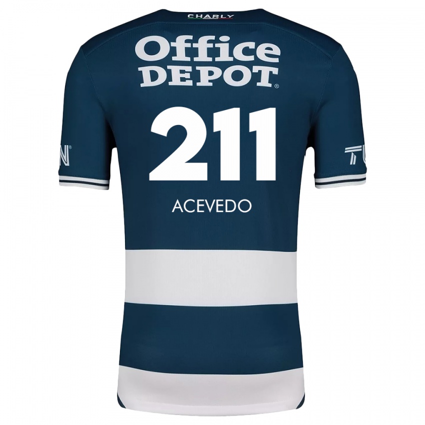 נשים Gerardo Acevedo #211 כחול לבן ג'רזי ביתית 2024/25 חולצה קצרה