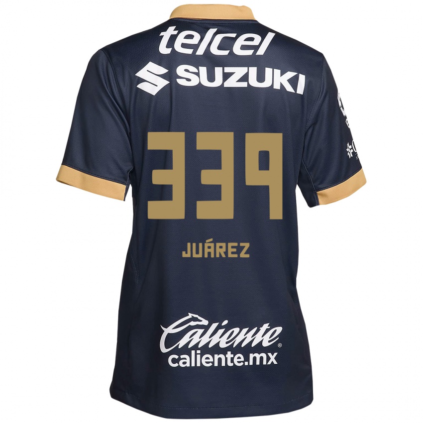 ילדים Jonathan Juárez #339 אובסידיאן זהב לבן הרחק ג'רזי 2024/25 חולצה קצרה