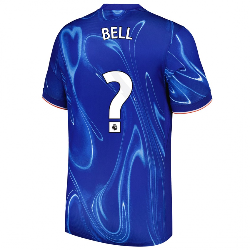 ילדים Toby Bell #0 כחול לבן ג'רזי ביתית 2024/25 חולצה קצרה