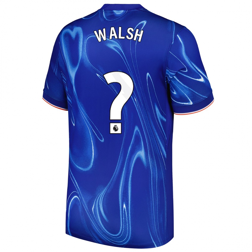 ילדים Reggie Walsh #0 כחול לבן ג'רזי ביתית 2024/25 חולצה קצרה