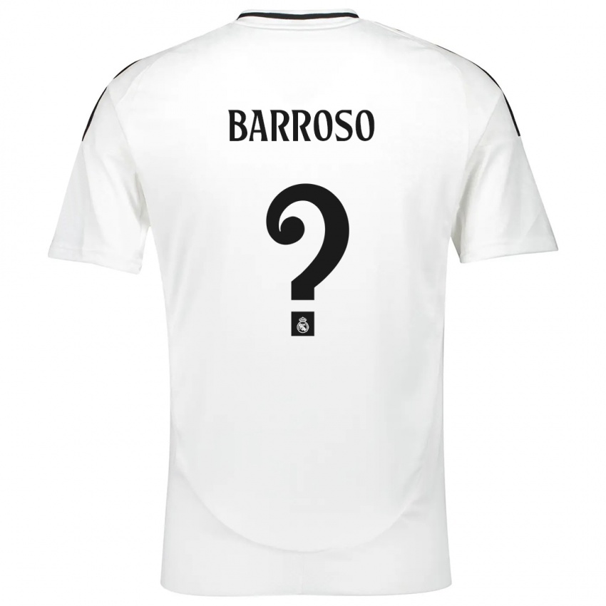 ילדים Jaime Barroso #0 לָבָן ג'רזי ביתית 2024/25 חולצה קצרה
