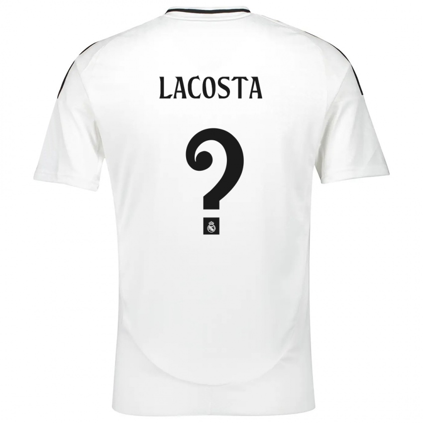 ילדים Diego Lacosta #0 לָבָן ג'רזי ביתית 2024/25 חולצה קצרה