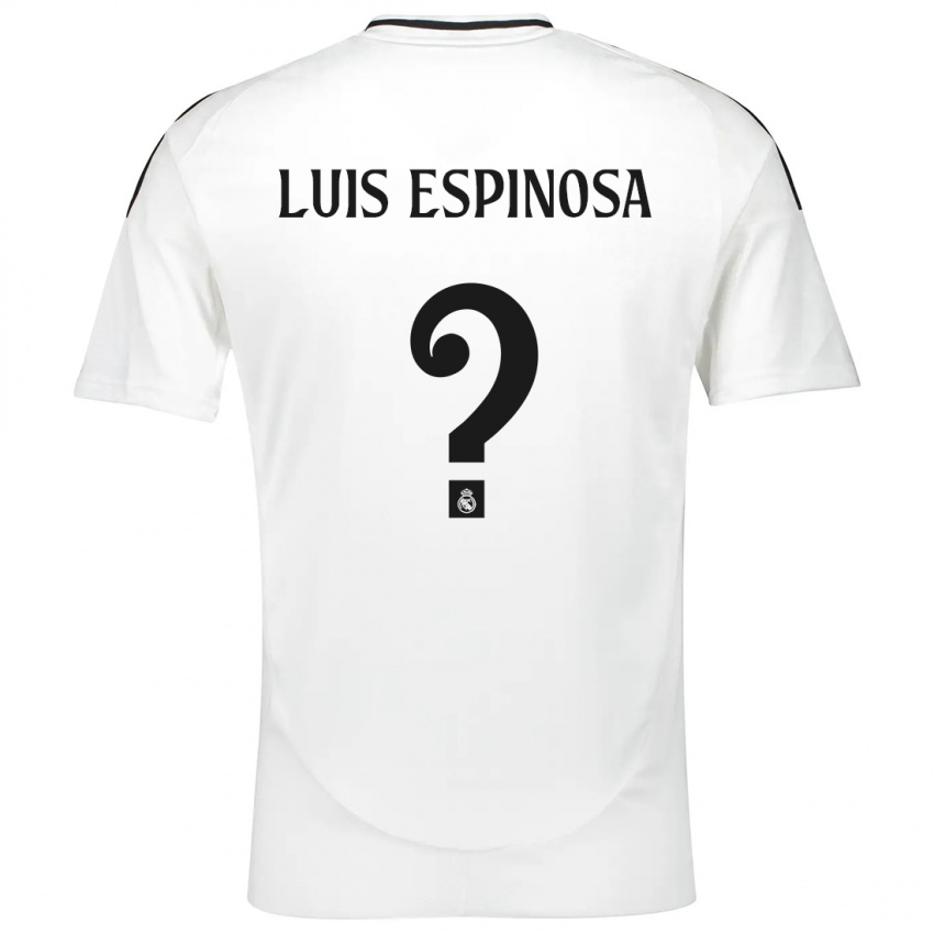 ילדים José Luis Espinosa #0 לָבָן ג'רזי ביתית 2024/25 חולצה קצרה