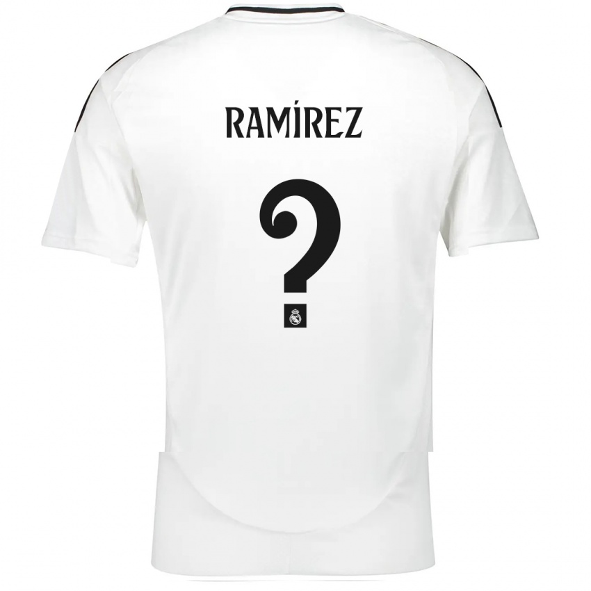 ילדים Izan Ramírez #0 לָבָן ג'רזי ביתית 2024/25 חולצה קצרה