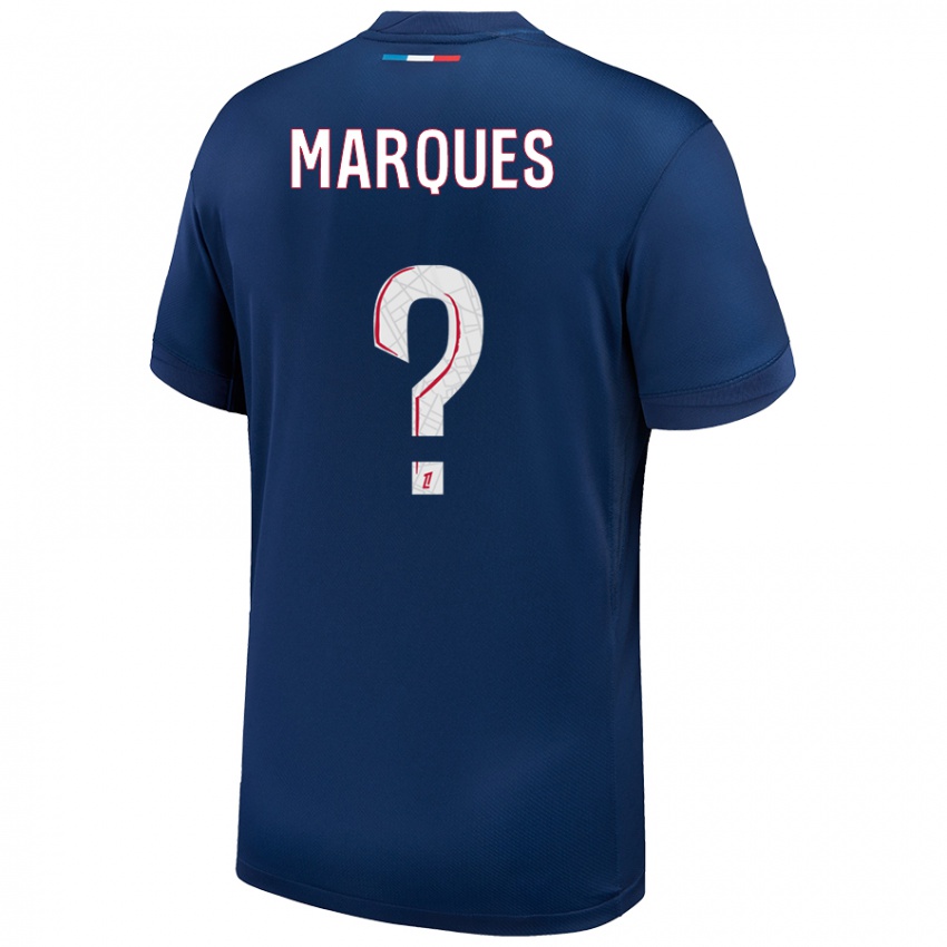 ילדים Daniel Marques #0 כחול נייבי לבן ג'רזי ביתית 2024/25 חולצה קצרה