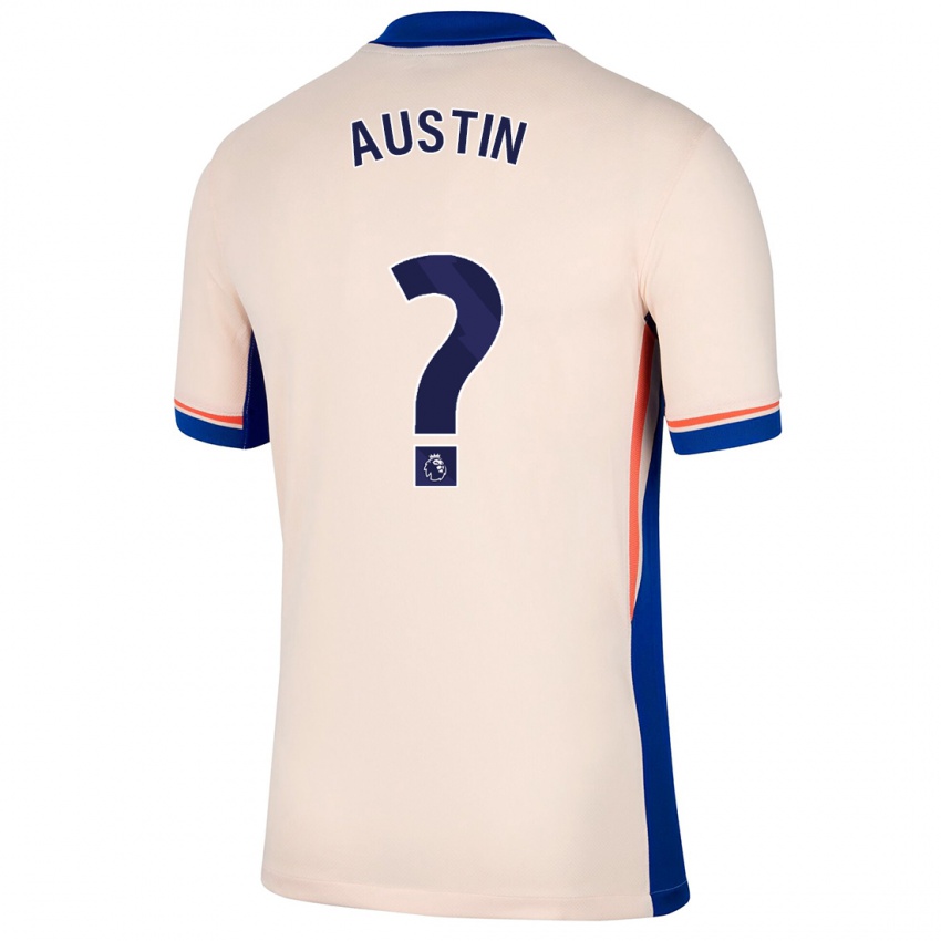 ילדים Jack Austin #0 בז' בהיר הרחק ג'רזי 2024/25 חולצה קצרה