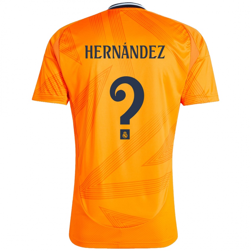 ילדים Enaitz Hernández #0 כָּתוֹם הרחק ג'רזי 2024/25 חולצה קצרה