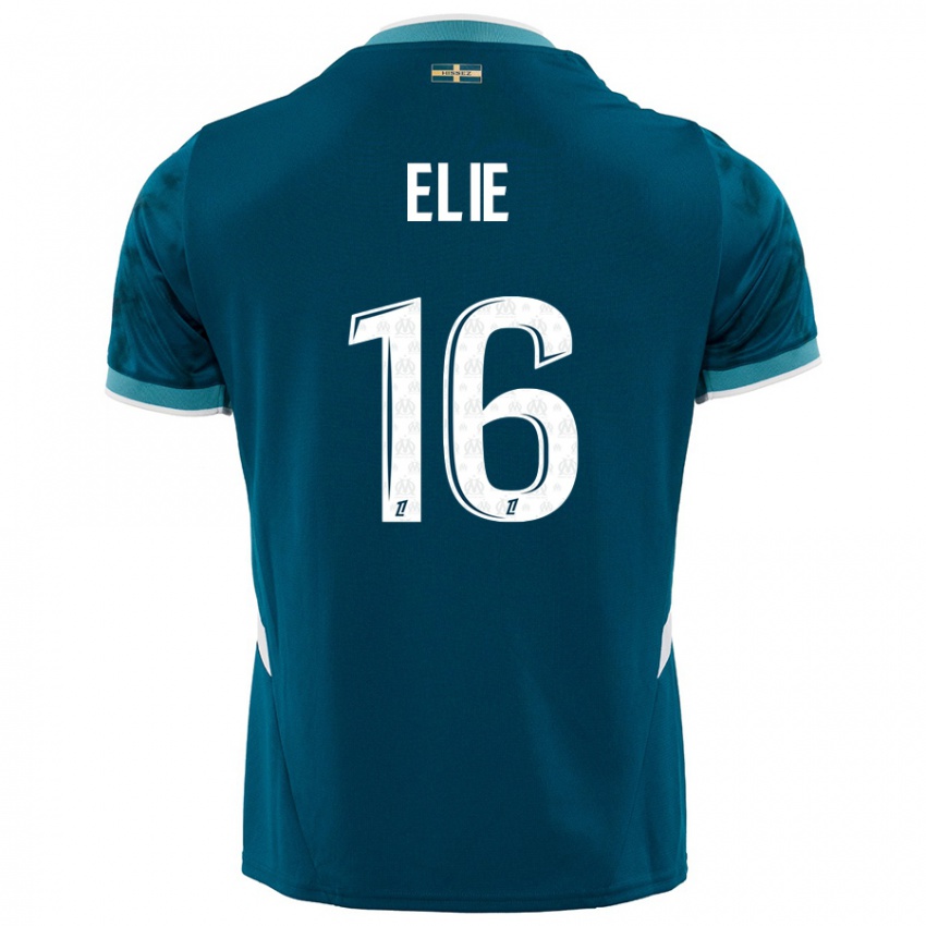 ילדים Anaïs Elie #16 כחול טורקיז הרחק ג'רזי 2024/25 חולצה קצרה