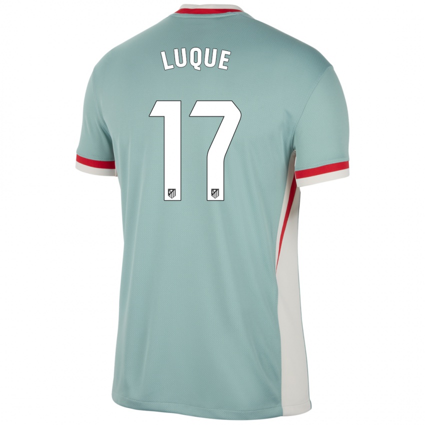 ילדים Iker Luque #17 כחול בז' בהיר הרחק ג'רזי 2024/25 חולצה קצרה