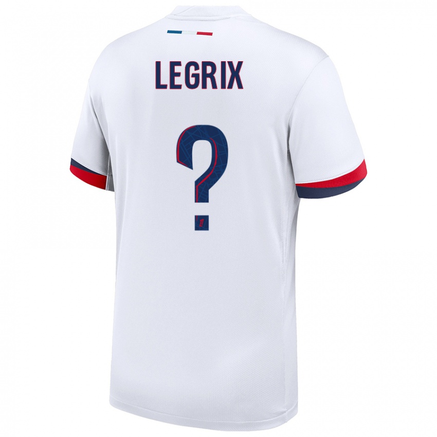 ילדים Enzo Legrix #0 לבן כחול אדום הרחק ג'רזי 2024/25 חולצה קצרה
