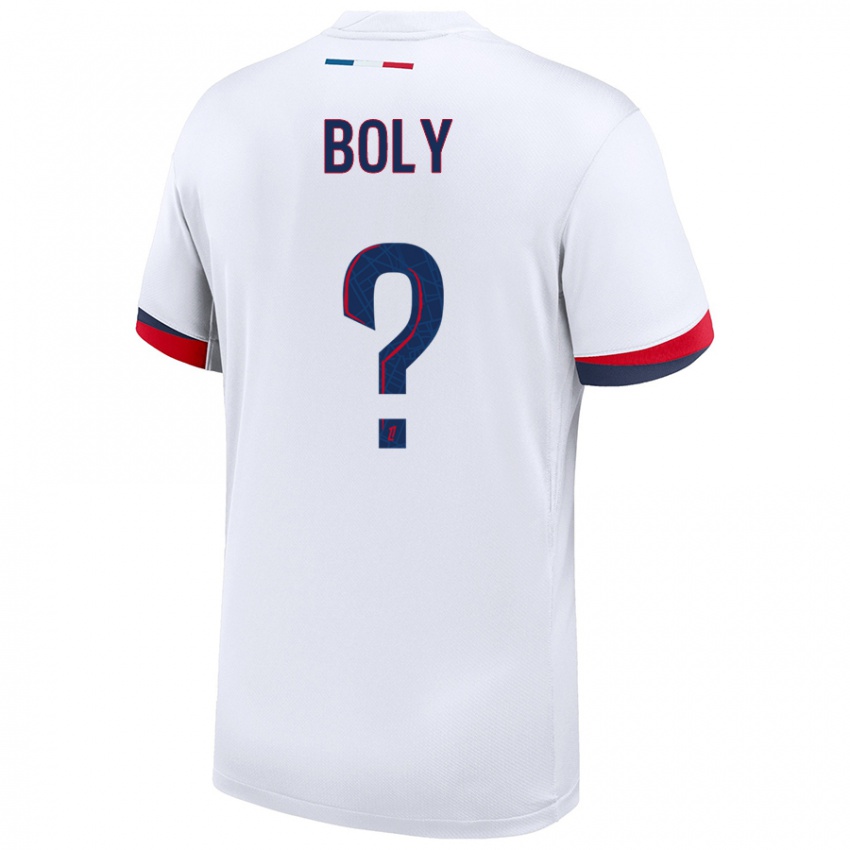ילדים David Boly #0 לבן כחול אדום הרחק ג'רזי 2024/25 חולצה קצרה