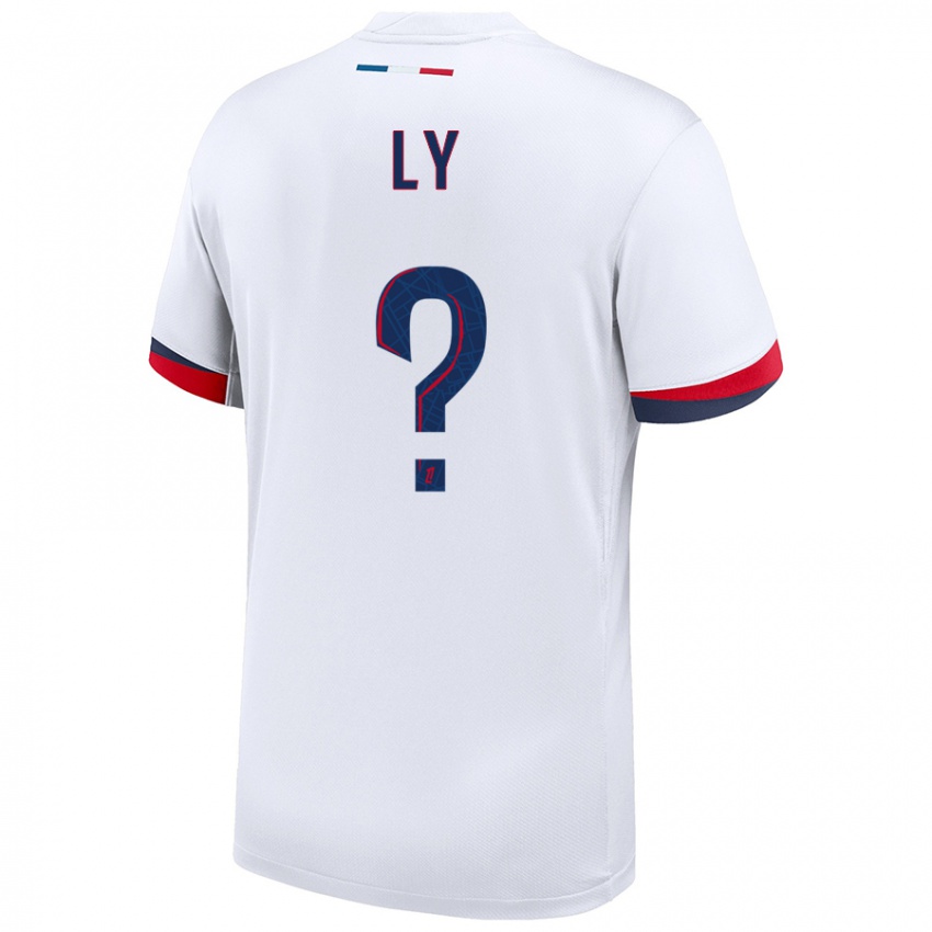 ילדים Elijah Ly #0 לבן כחול אדום הרחק ג'רזי 2024/25 חולצה קצרה