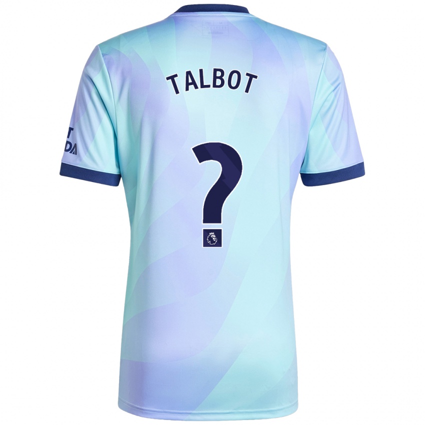 ילדים Jack Talbot #0 אקווה ג'רזי קיט שלישי 2024/25 חולצה קצרה