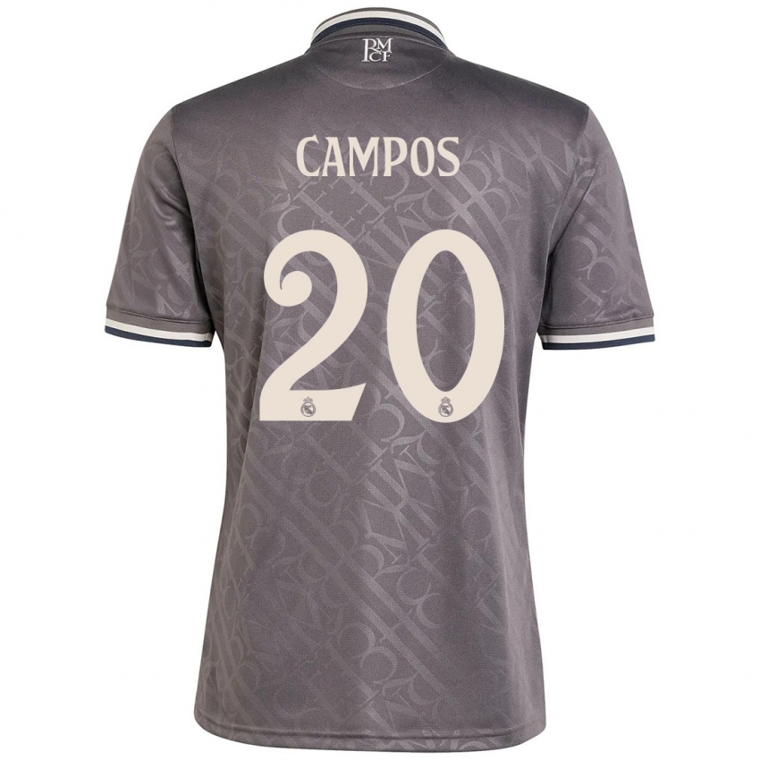 ילדים אנדרס קמפוס #20 פֶּחָם ג'רזי קיט שלישי 2024/25 חולצה קצרה