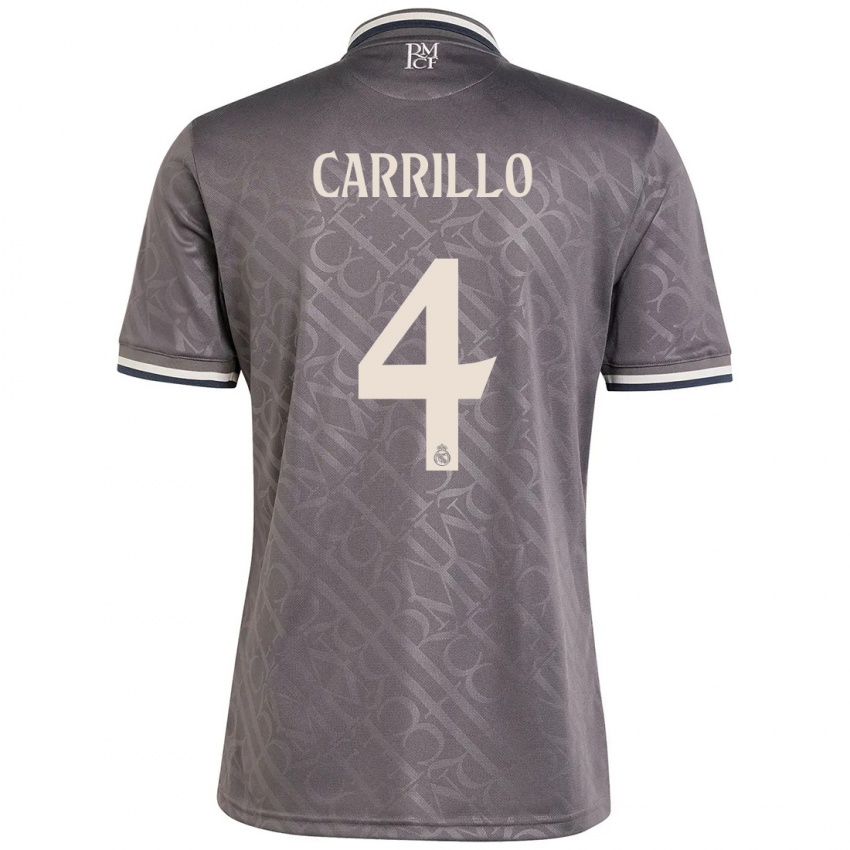 ילדים Álvaro Carrillo Alacid #4 פֶּחָם ג'רזי קיט שלישי 2024/25 חולצה קצרה