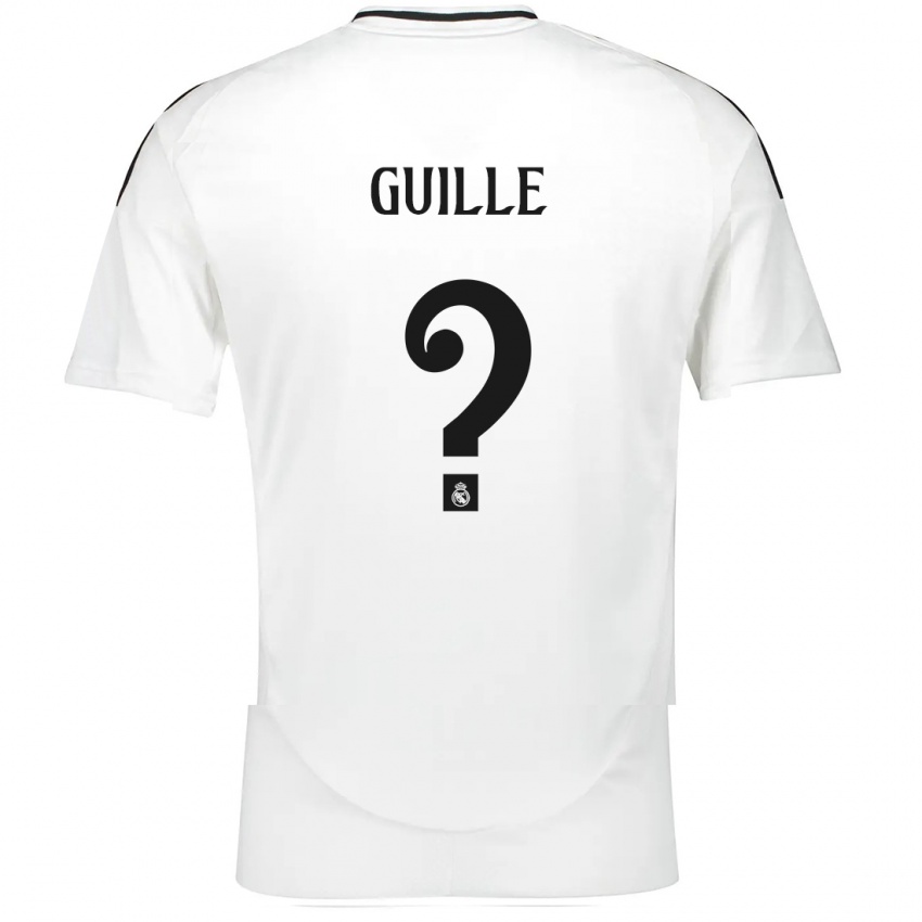 גברים Guille López #0 לָבָן ג'רזי ביתית 2024/25 חולצה קצרה