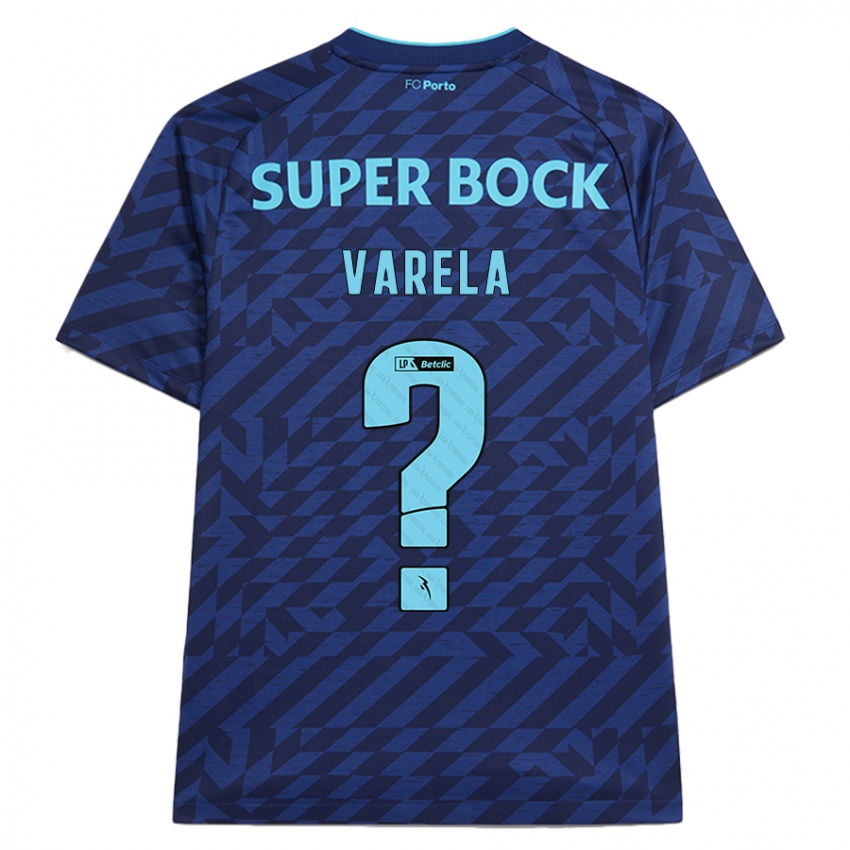 גברים Cardoso Varela #0 כָּחוֹל כֵּהֶה ג'רזי קיט שלישי 2024/25 חולצה קצרה
